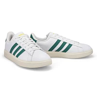 Mens Grand Court 2.0 Lace Up Sneaker - White/ Green/Yellow