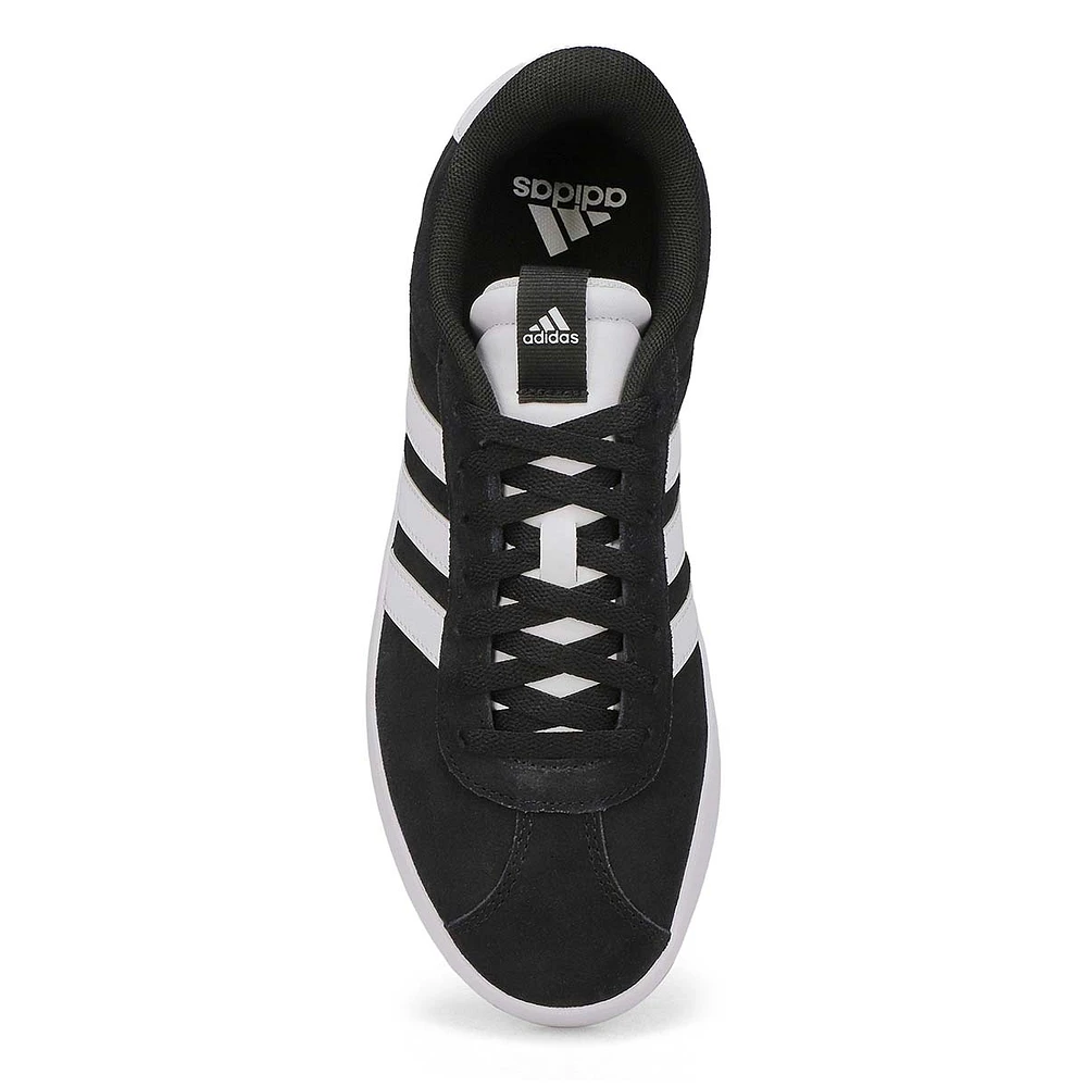 Mens VL Court 3.0 Lace Up Sneaker - Black/White/Black