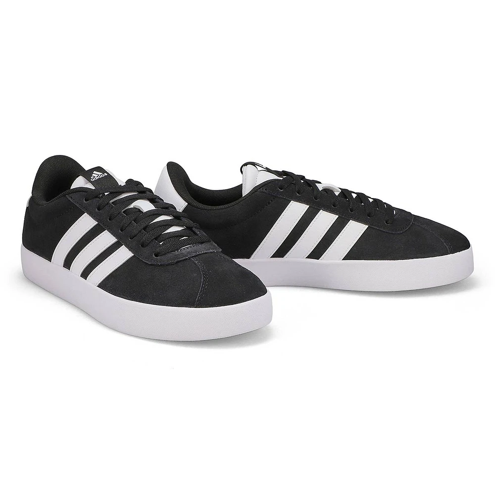 Mens VL Court 3.0 Lace Up Sneaker - Black/White/Black