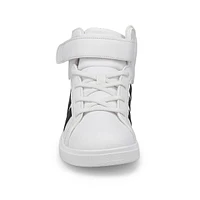 Kids  Grand Court Mid K Sneaker - White/Black