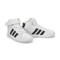 Kids  Grand Court Mid K Sneaker - White/Black