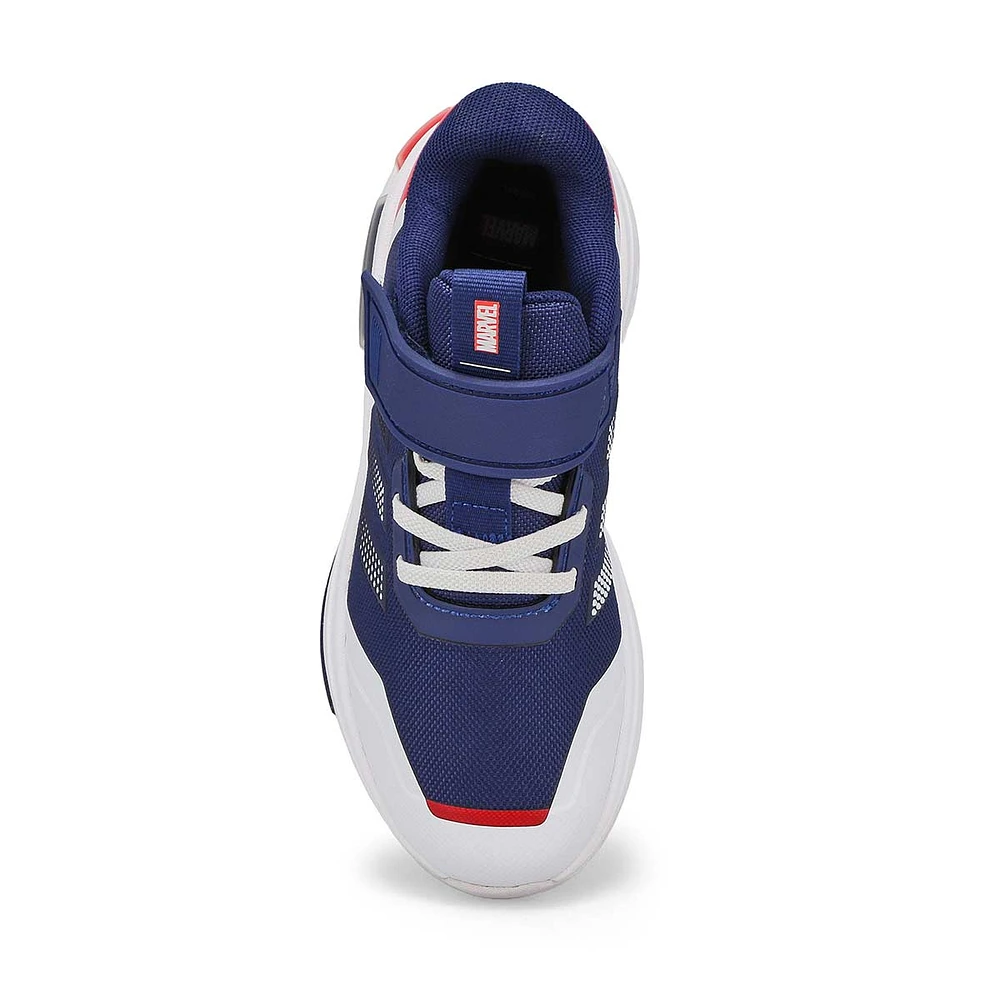 Kids Marvel Cap Racer EL K Sneaker - Blue/ White