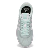 Womens  VL Court 3.0 Suede Lace Up Sneaker - Halo Mint/ White