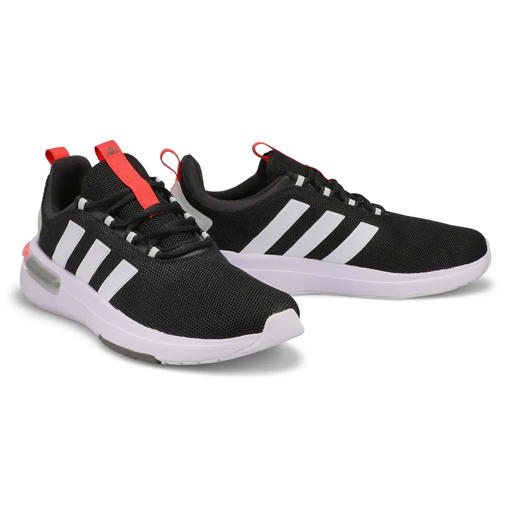 Mens Racer TR23 Lace Up Sneaker - Black/White/Grey