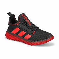 Boys  Kaptir 3 Stripe K Sneaker - Black/Scarlet/Black