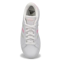 Girls  Grand Court 2.0 K Sneaker - White/Jade/Pink