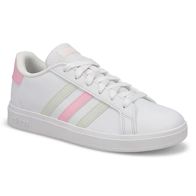 Girls  Grand Court 2.0 K Sneaker - White/Jade/Pink