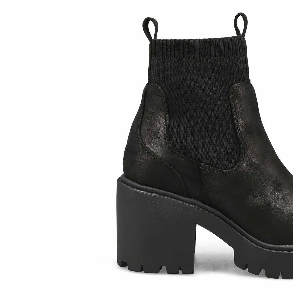 Platform Ankle Boot - Black