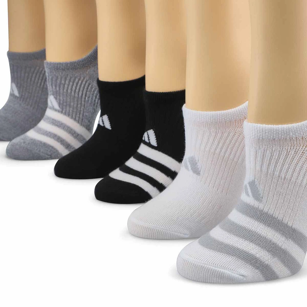 Womens Superlite 3.0 Sock Super No Show 6-Pack - White/Black/Grey