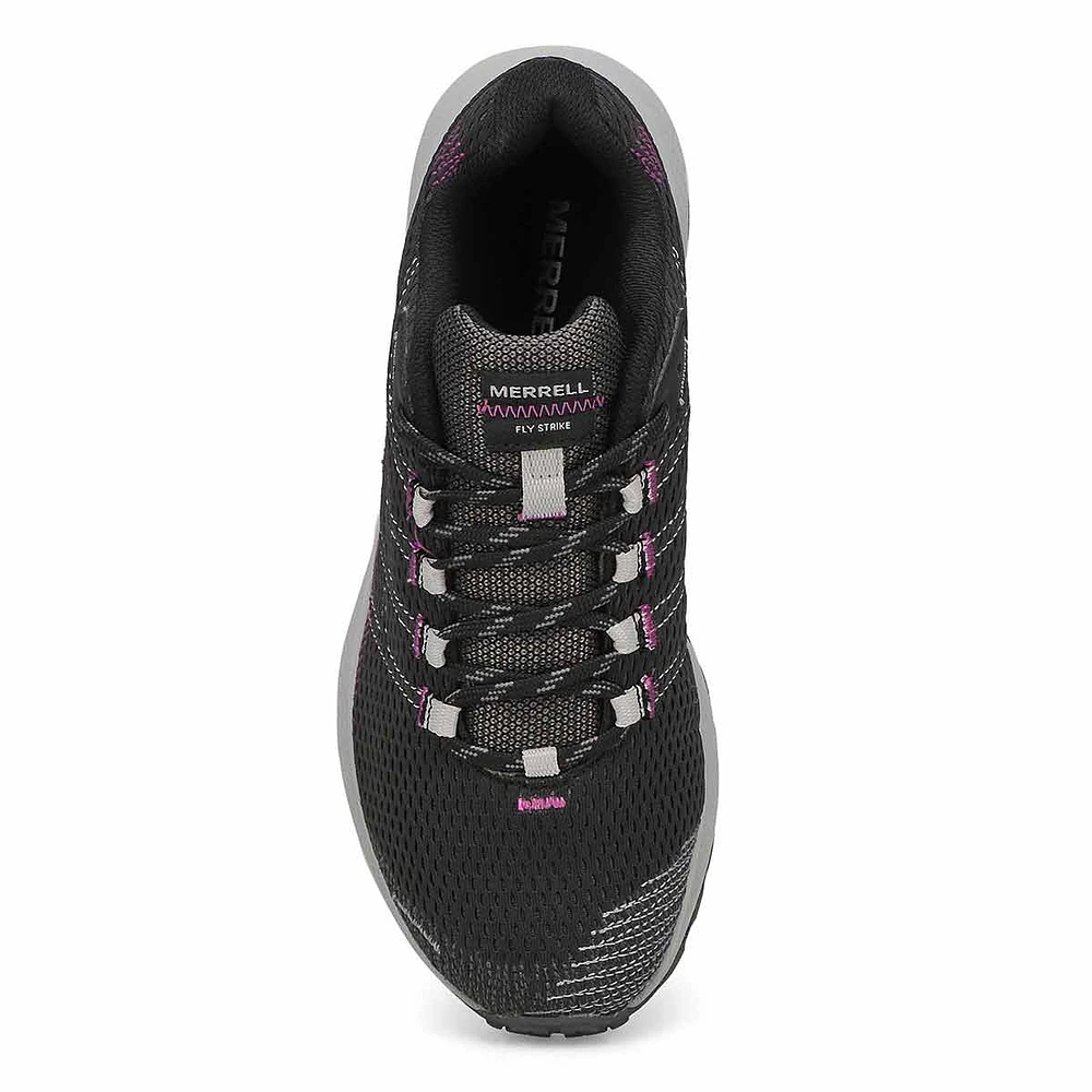 Womens Fly Strike Wide Hiking Sneaker - Black