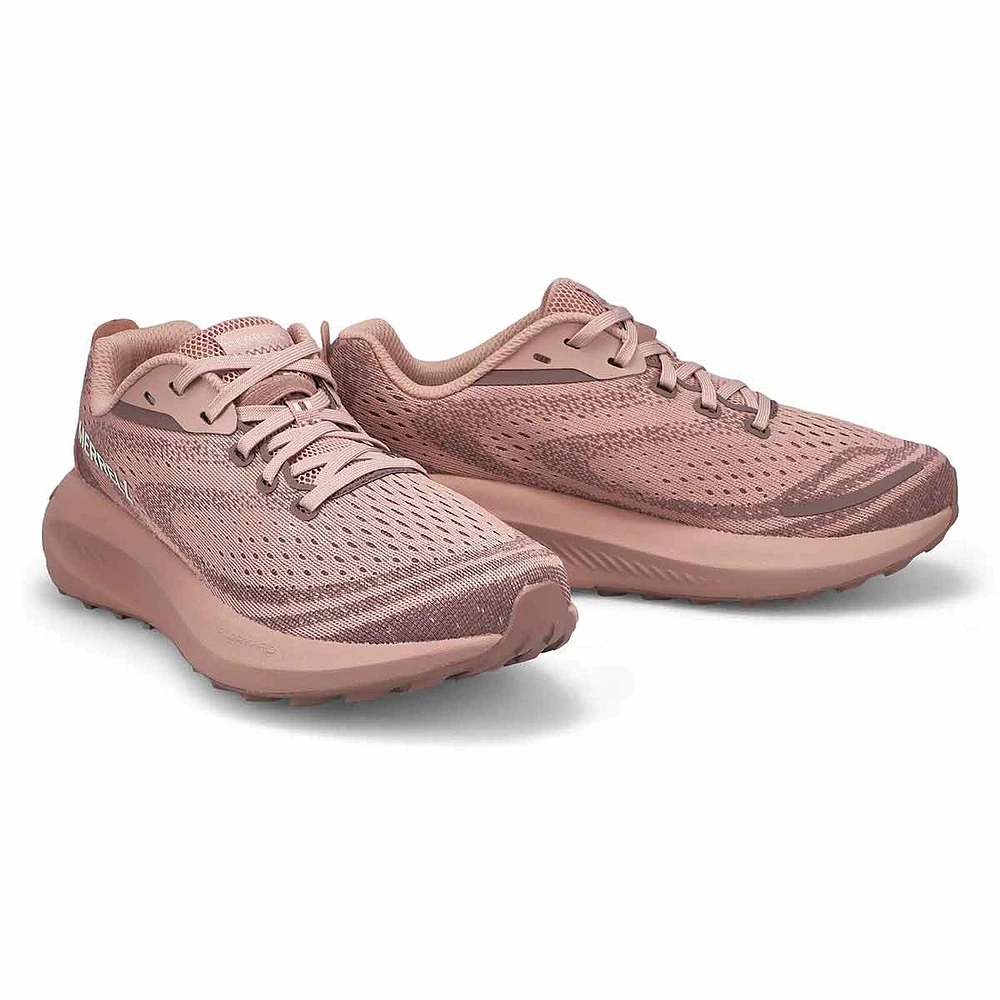 Womens  Morphlite Lace Up Fashion Sneaker - Adobe Rose