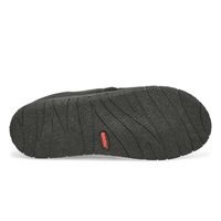 Mens Jacob Memory Foam Closed Back Slipper - Black