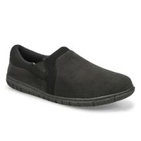 Mens Jacob Memory Foam Closed Back Slipper - Black