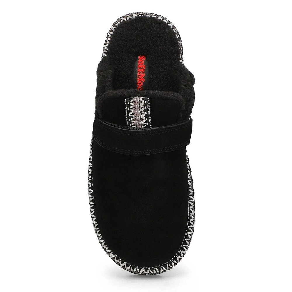 Womens Jessica Open Back Slipper - Black