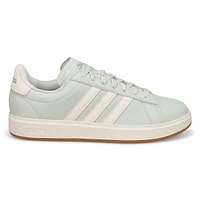 Womens Grand Court 2.0 Sneaker - Green/Off White/Silver Metallic