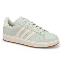 Womens Grand Court 2.0 Sneaker - Green/Off White/Silver Metallic