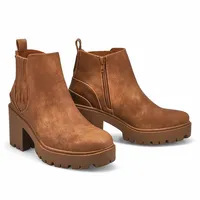 Womens Judith Platform Ankle Boot - Camel