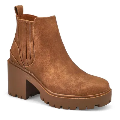 Womens Judith Platform Ankle Boot - Camel