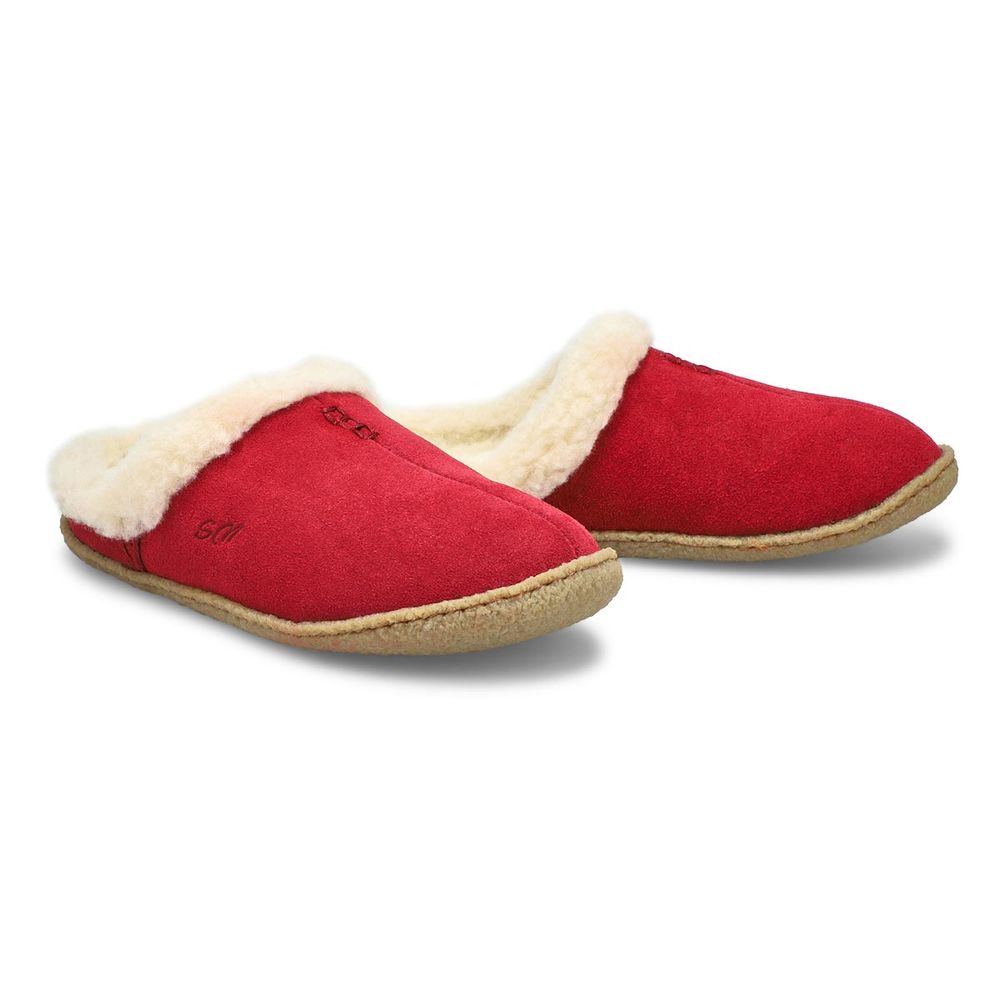 Womens Jupiter Open Back Slipper - Burgundy