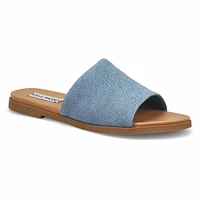 Womens Kastle Slide Sandal - Denim