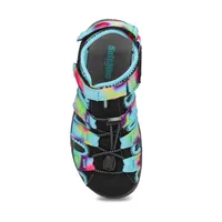 Girls Kayla Fisherman Sandal -Black Tie Dye