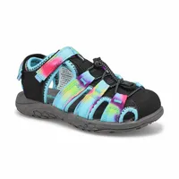 Girls Kayla Fisherman Sandal -Black Tie Dye