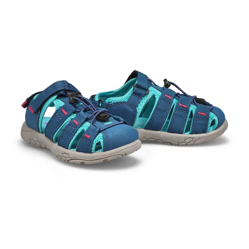 Girls Kayla Fisherman Sandal - Navy Turquoise