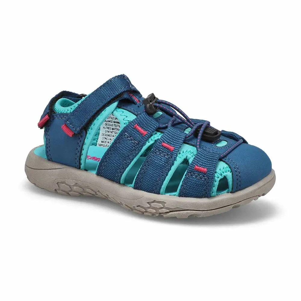 Girls Kayla Fisherman Sandal - Navy Turquoise