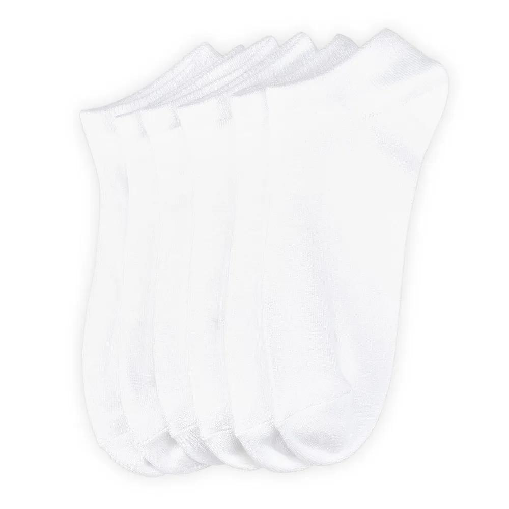 Mens Soft & Dreamy Crew Sock 6 Pack - White