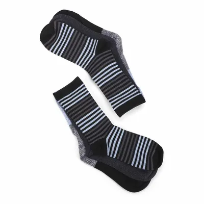 Womens Soft & Dreamy Crew Sock 3 Pack - Black/Multi