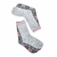Womens Soft & Dreamy Crew Sock 3 Pack - Grey/Multi