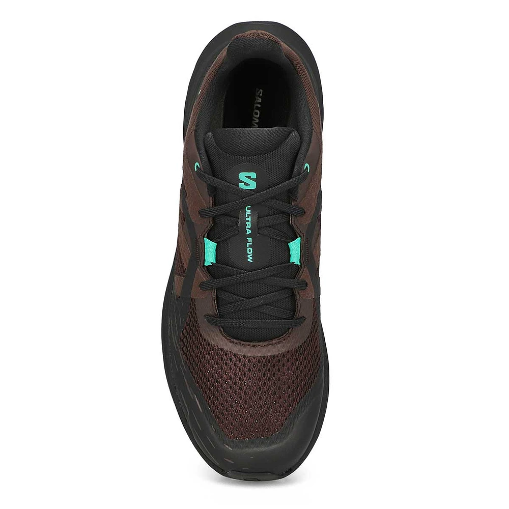 Mens Ultra Flow Energy Foam Performance Sneaker - Coffee/Black/Green