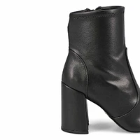 Woemns Locole Heeled Ankle Boot - Black