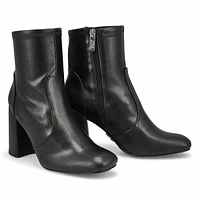 Woemns Locole Heeled Ankle Boot - Black