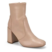 Womens Locole Heeled Ankle Boot - Natural