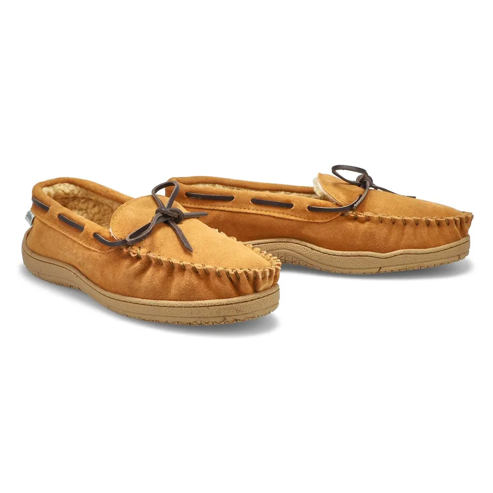 Mens Louie Lined Suede SoftMocs - Chestnut