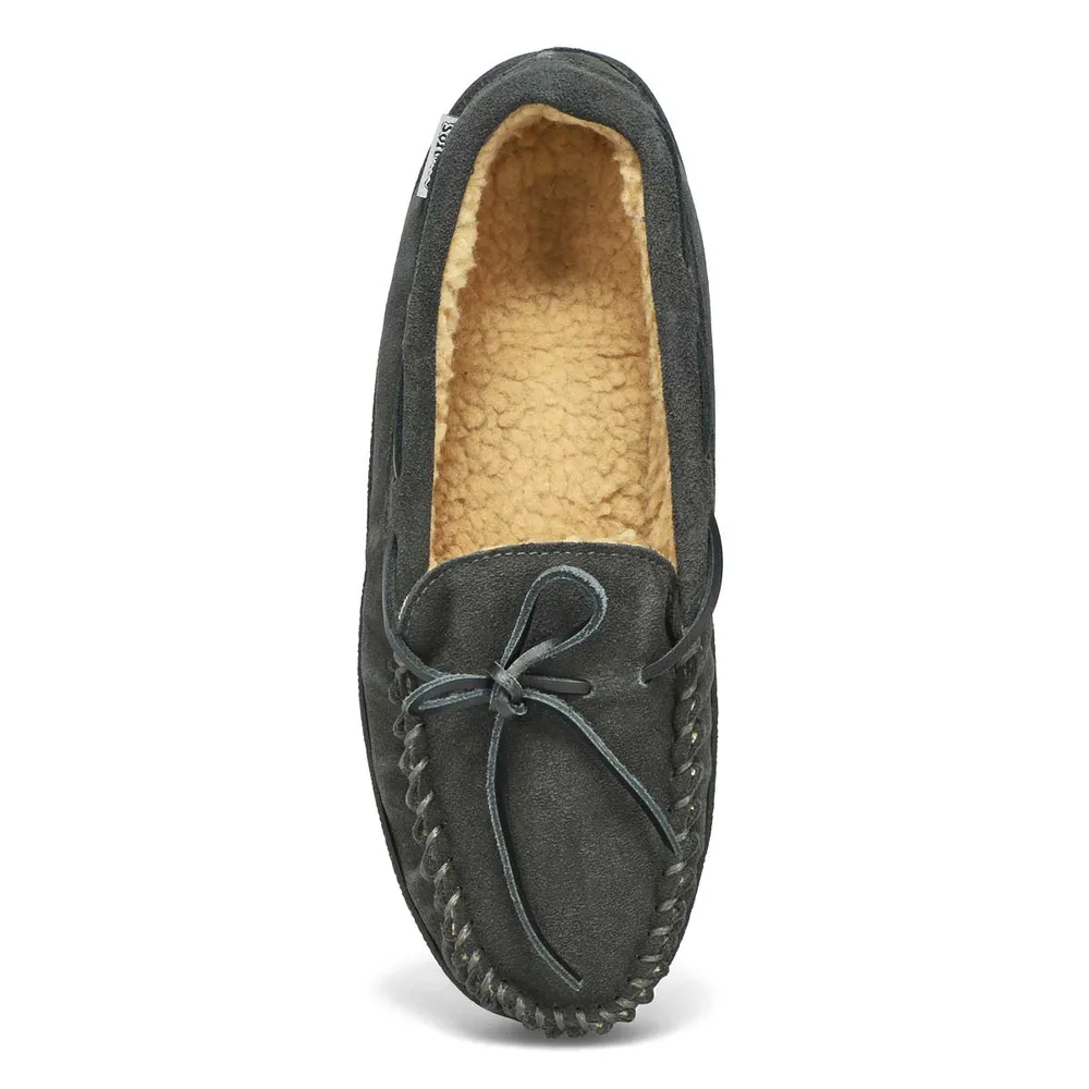 Mens Louie Lined Suede SoftMocs - Grey