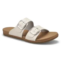 Womens Mandy Slide Sandal - Pearl White