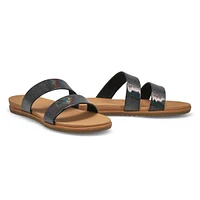 Womens Marianne Slide Sandal - Grey Glass