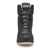 Womens Meridian Waterproof Platform Winter Boot - Black