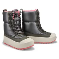 Womens Meridian Waterproof Platform Winter Boot - Charcoal