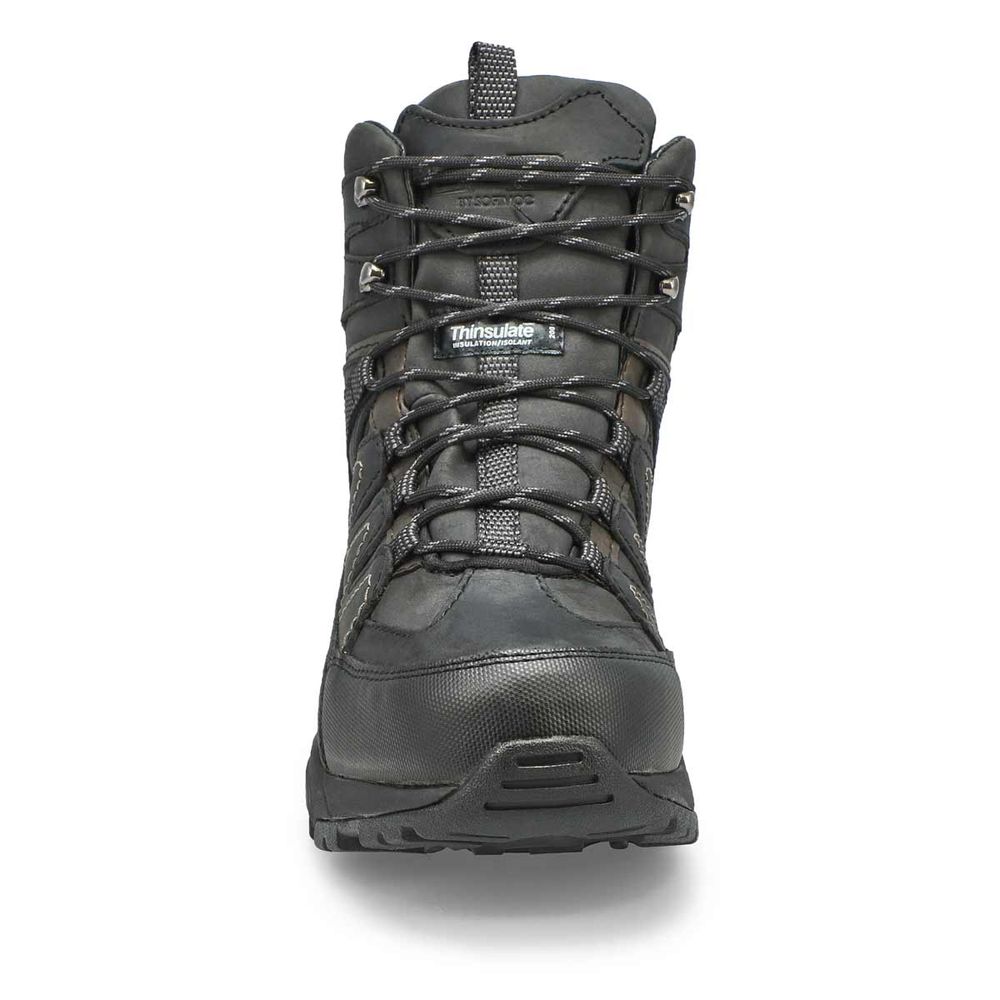 Mens Miles Waterproof Lace Up Winter Boot - Black