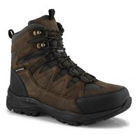 Mens Miles Waterproof Lace Up Winter Boot - Brown