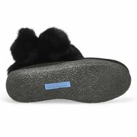 Womens Minimuk Pom 2 Waterproof SoftMocs - Black/Black