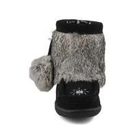 Womens Minimuk Pom 2 Waterproof SoftMocs - Black/Grey