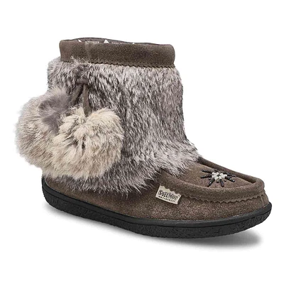 Womens Minimuk Pom 2 Waterproof SoftMocs - Grey