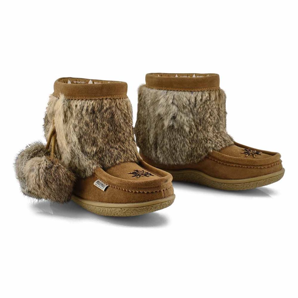 Womens Minimuk Pom 2 Waterproof SoftMocs - Mocha