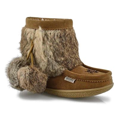 Womens Minimuk Pom 2 Waterproof SoftMocs - Mocha