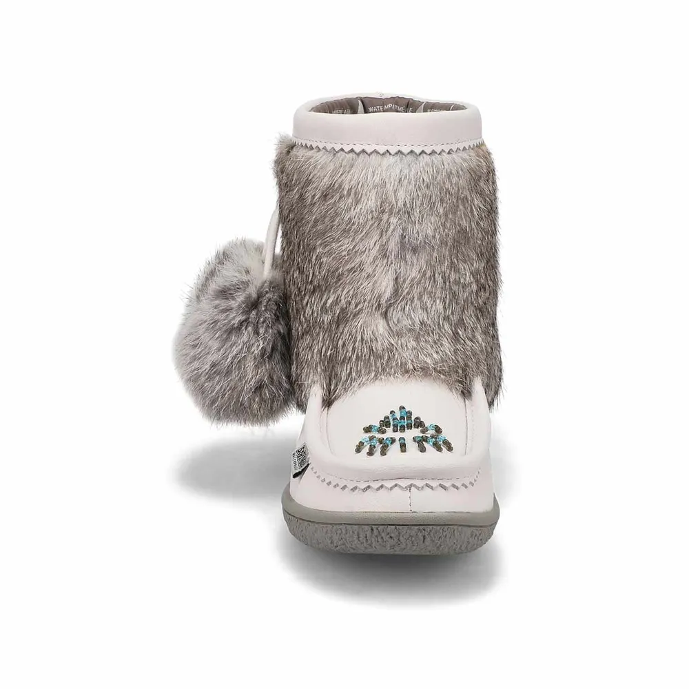 Womens Minimuk Pom 2 Waterproof SoftMocs - White