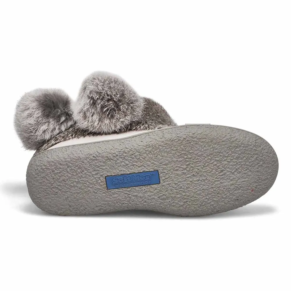 Womens Minimuk Pom 2 Waterproof SoftMocs - White